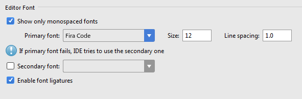 Font Settings